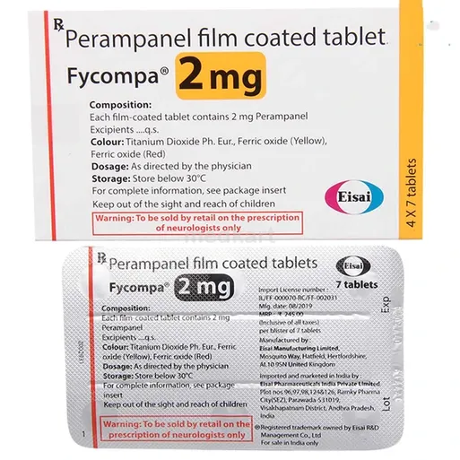 fycompa 2mg tablet 7's